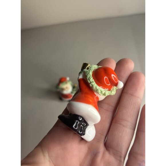 NAPCO Bone China Christmas Snowman Santa Vintage Spaghetti 1960’s Lot 4 - Picture 6 of 12